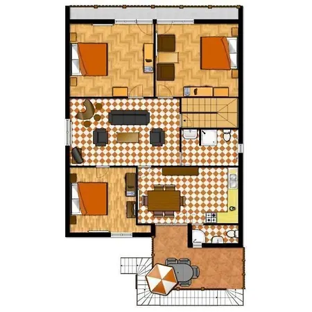 Apartmán Grosse Fuer 6 Personen By Interhome